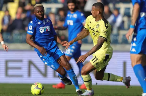 Udinese và Empoli không phân thắng bại